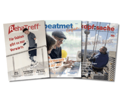 3er-Abo mit den Magazinen RehaTreff Ausgabe 1/26, beatmetleben Ausgabe 2/26 und kopf:sache Ausgabe 1/26